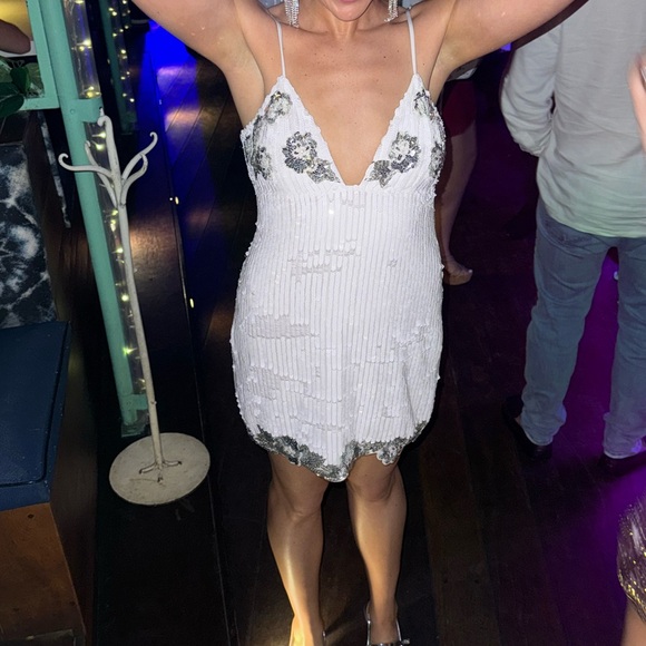 Majorelle White Cal Embellished Mini Dress (SOLD OUT ON REVOLVE) - Picture 2 of 3